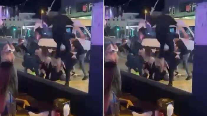 Sonra da turist gelmiyor diye ağlıyorlar... Marmaris'te şok görüntüler: Kadın turistleri darp ettiler!