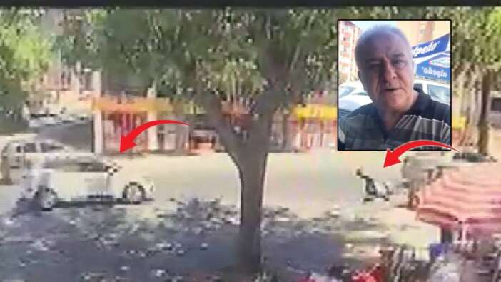 Makasçı genç trafikte can aldı! Çarptığı Özer Aycan isimli vatandaş 80 metre fırladı... Olay anı kamerada