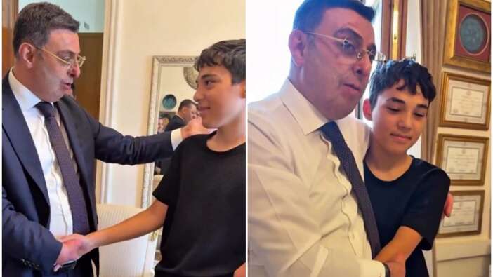 AK Parti'li engelli vekil Serkan Bayram'dan doğuştan bir eli olmayan çocuğa duygulandıran konuşma! 'Sende bir el var bende o da yok'