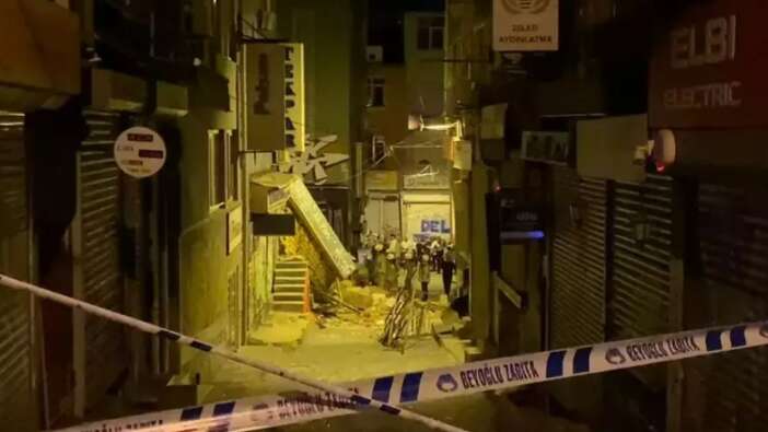 İstanbul’da korku dolu anlar! Beyoğlu’nda patlama sonrası bina çöktü! Patlamanın nedeni belli oldu!