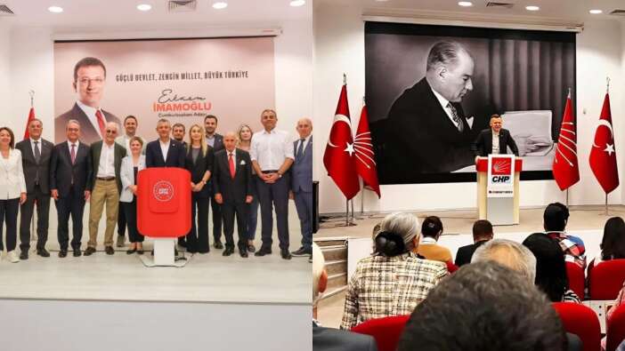 CHP'den tepki çeken eylem: Atatürk portresi kaldırıldı, İmamoğlu resmi koyuldu!
