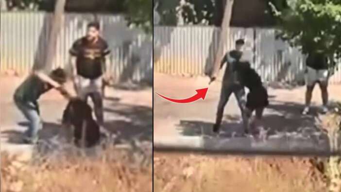 Ümraniye'de sokak ortasında maganda dehşeti! Genç kadını elinden zor kurtardılar