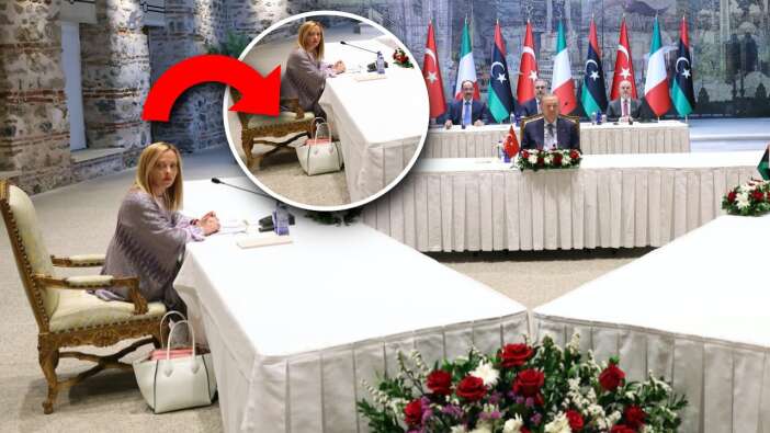 Meloni’nin çantasında ne var? Erdoğan-Meloni-Dibeybe üçlü zirvesinden ilk kareler!