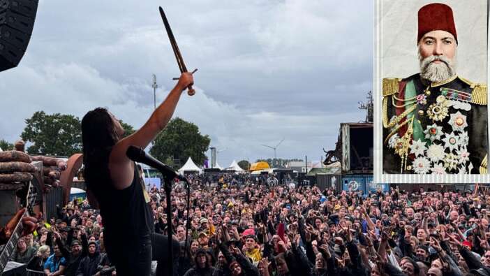 Almanya'da Osmanlı rüzgarı! ABD'li thrash metal grubu Warbringer sahneye Plevne Marşı ile çıktı