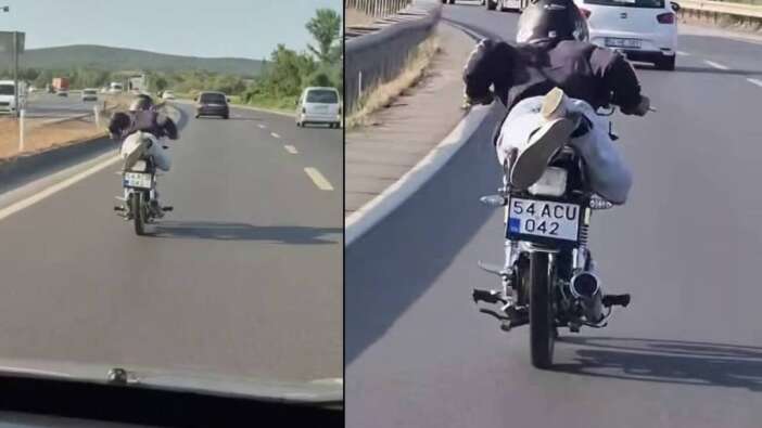 Motosiklet üzerinde ölümle dans! "Kendileri geberiyor, diğer sürücülerin de başını yakıyorlar"