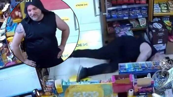Sohbet edip gülerken ecel kapısını çaldı! Dağ gibi adam markette bir anda yere yığıldı
