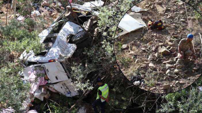 Suşehri'nde fındık yolunda can pazarı: Minibüs uçuruma yuvarlandı, ölü sayısı 4'e yükseldi! 17 yaralı var...