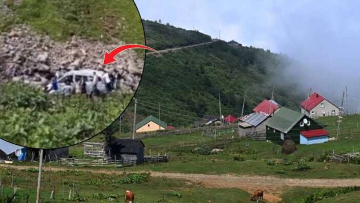 Trabzon Çaykara'da Arap turistleri taşıyan tur minibüsü dereye uçtu: 2 ölü, 4 yaralı