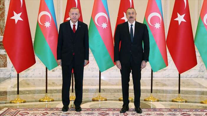 Cumhurbaşkanı Recep Tayyip Erdoğan, İlham Aliyev ile görüştü: Türkiye'den tarihi sürece tam destek
