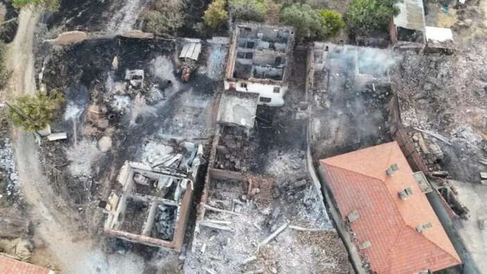 Çanakkale’de kabus gecesi: Saçaklı köyü haritadan silindi! Korkunç manzara havadan görüntülendi...