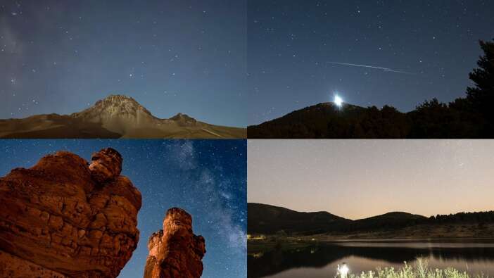 Türkiye'nin dört bir köşesinden meteor yağmurunun büyüleyici kareleri