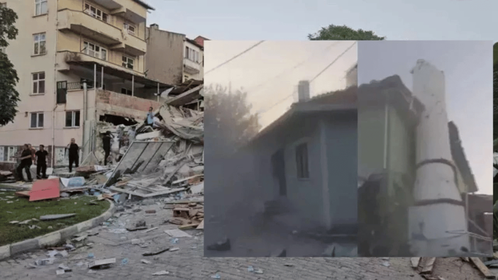 Balıkesir'de 6,1'lik deprem sonucu camii minaresi yıkıldı