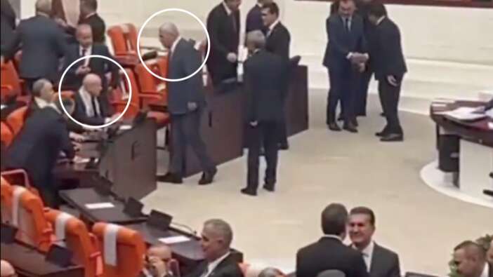 TBMM olağanüstü oturum öncesi dikkat çeken an: Dervişoğlu Bahçeli ile tokalaşmadı