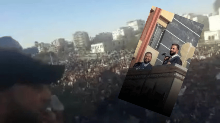 Suriye'de tarihi kalabalık: Halk Cumhurbaşkanı Ahmed Şara'yı adeta bağrına bastı!