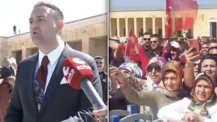Anıtkabir'de Cumhurbaşkanı Erdoğan'a sevgi seli...  CHP’li Akdoğan sloganları hazmedemedi: Yapılacak iş mi?