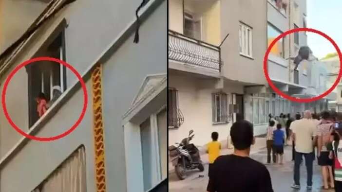 Resmen can pazarı! Bursa’da anne ve çocuğu alevlerden kaçmak için 3. kattan atladı!