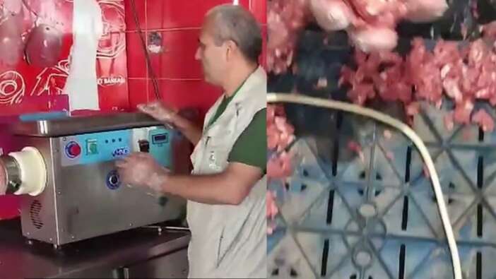 Bu kadarına 'pes' Akılalmaz düzenek ifşa oldu! Bozulmuş etleri kıyma yaptılar!