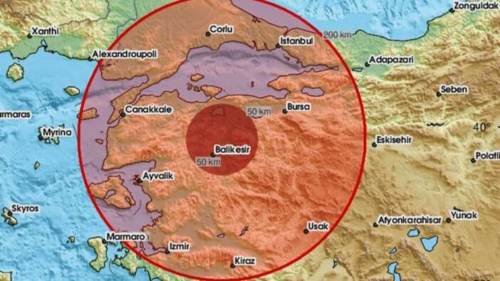 Balıkesir'de 4.9 büyüklüğünde deprem! İstanbul'da da hissedildi...