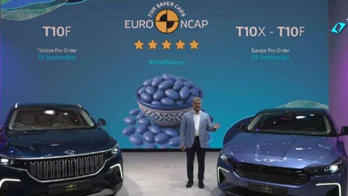 Togg'dan yeni başarı! Euro NCAP'ten 5 yıldız aldı