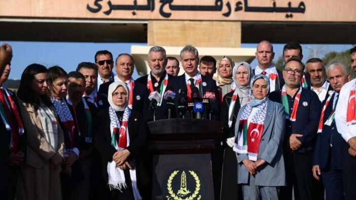 AK Parti heyeti Refah Sınır Kapısı'ndan tüm dünyaya seslendi: Gazze halkı yalnız değildir