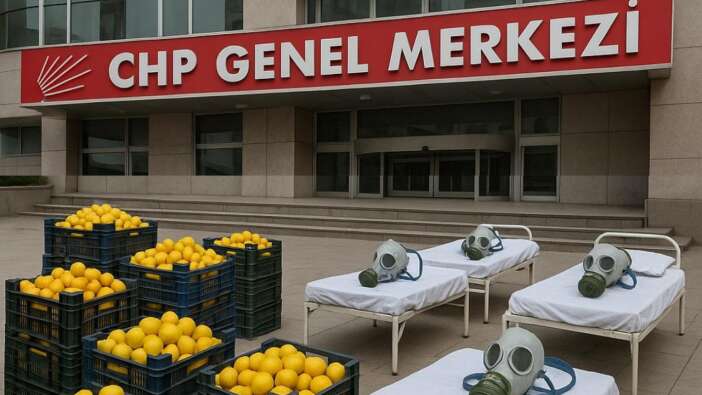 CHP'de 15 Eylül hazırlığı! Dikkat çeken iddia: Genel merkeze kasa kasa limon, gaz maskesi ve yatak getirildi