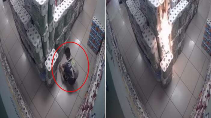 Bursa’da marketteki kağıt havluları tutuşturan çocuk devlet korumasına alındı! İlk vukuatı değilmiş!