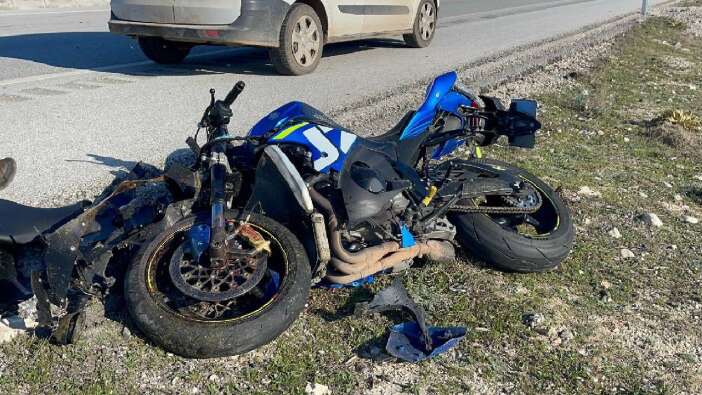 Afyonkarahisar’da feci kaza: Motosiklet sürücüsü hayatını kaybetti