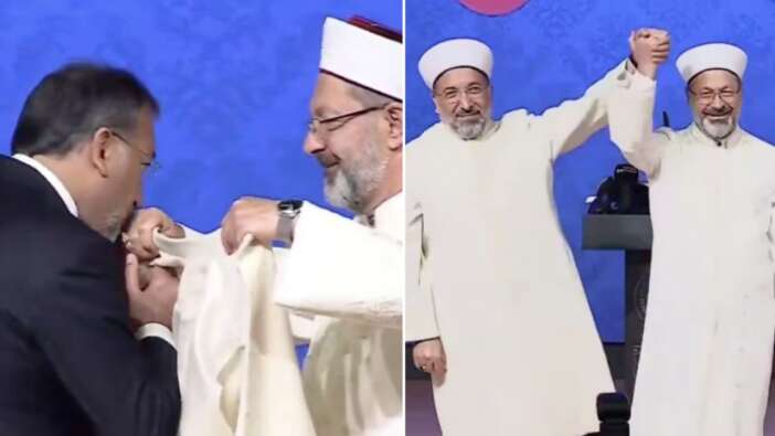 Diyanet İşleri Başkanlığı'nda devir teslim töreni! 8 yıllık Ali Erbaş dönemi sona erdi, Safi Arpaguş görevi devraldı