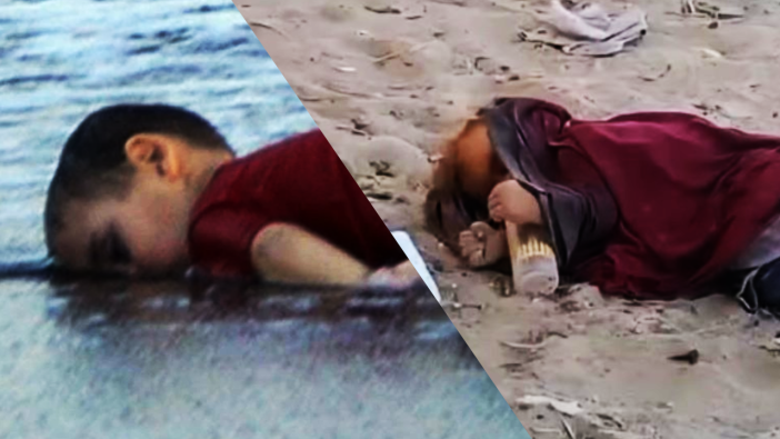 İnsanlık bir sahilde bir kez daha öldü! 10 yıl önce Aylan bebek 10 yıl sonra Gazze’de elinde biberonla bir masum...