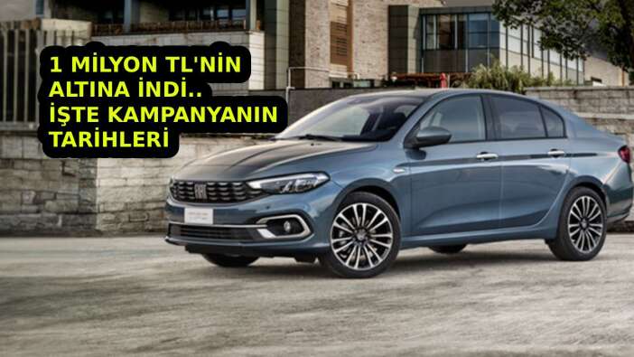 1.000.000 TL'nin altına düştü; Fiat Egea'da büyük kampanya çoğu kişi bilmiyor