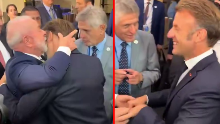 BM'de şaşırtan anlar! Macron yine gündemde! Brezilya Başbakanı Lula ensesinden tuttu!