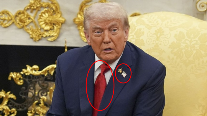 Trump Erdoğan zirvesinde sembolik şifreler neler? Dikkat çeken kravat ve rozet detayı!