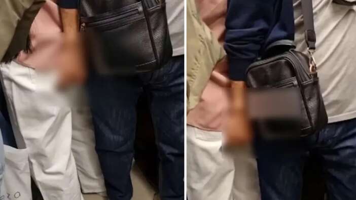 Ankara metrosunda mide bulandıran anlar: Genç kadını taciz etti