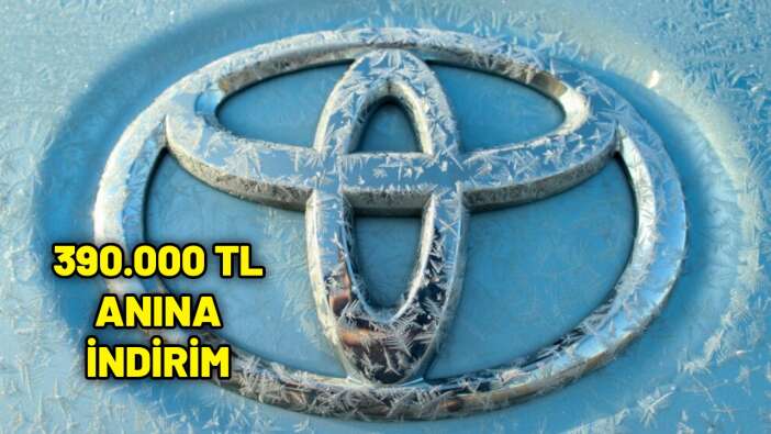 Toyota’da büyük indirim fırtınası; Bayide anında 390.000 TL fiyat düşüyor