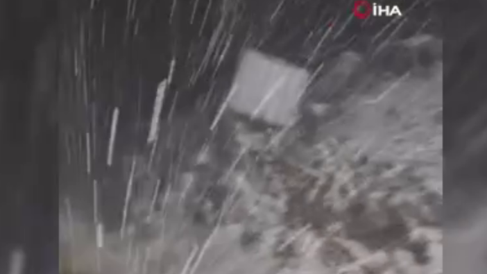 Bolu’da kış erken geldi! Kar yağışı başladı