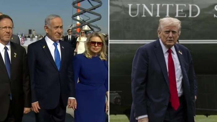 Netanyahu ve Herzog karşıladı... Donald Trump, Tel Aviv'de! "Gazze'ye gitmekten gurur duyarım!"