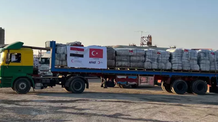 Türkiye Gazze’ye umut taşıyor! AFAD: 333 TIR yardım bölgede!