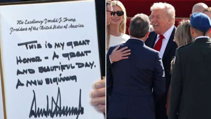 Donald Trump, İsrail Parlamentosu'nda anı defterini imzaladı! "Yeni bir başlangıç"