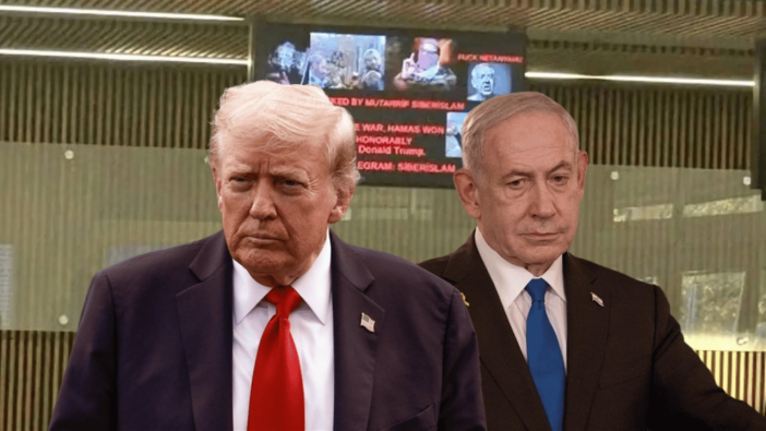 Türk hackerlardan bomba hamle!  ABD havalimanlarından Donald Trump ve Binyamin Netanyahu'ya küfür ettiler!