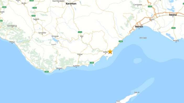 Mersin Silifke’de 3.8 büyüklüğünde deprem!
