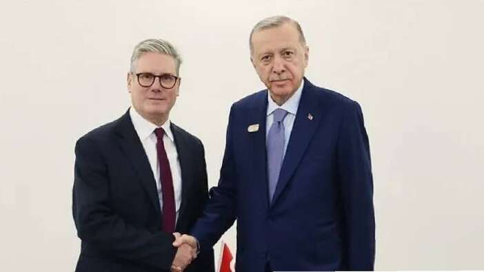 Eurofighter görüşmesi masada! Cumhurbaşkanı Erdoğan, İngiltere Başbakanı Starmer’i Külliye’de ağırladı