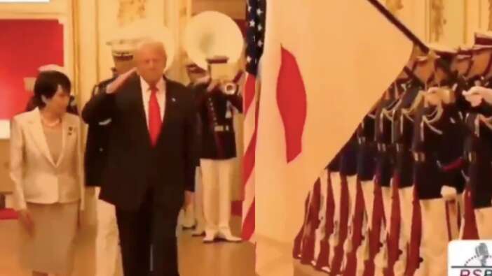 Trump, protokolü allak bullak etti! Japonya Başbakan ne yapacağını şaşırdı...