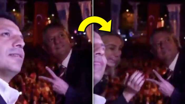 CHP’nin 29 Ekim kutlamasında ilginç anlar! Dilek İmamoğlu Özgür Özel’in eline vurdu, parmaklarını indirdi... Keyifli hali dikkat çekti!