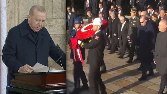 Ata'nın vefatının 87'nci yılı... Cumhurbaşkanı Erdoğan ve devlet erkanı Anıtkabir’de! "Türkiye küresel bir güç olma yolunda emin adımlarla ilerliyor"