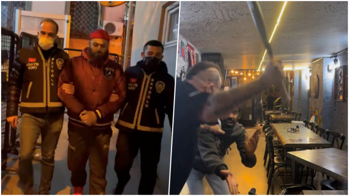 Çalışanını beyzbol sopasıyla döven sosyal medya fenomeni ve oyuncu Bahadır Ünlü, gözaltına alındı! Dehşet anları kamerada