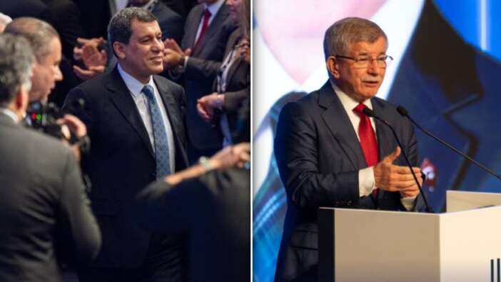 PYD/PKK elebaşı Mazlum Abdi  takım elbiseyle 'barış' konferansında... Duhok’ta kırmızı halıyla karşılandı! Ahmet Davutoğlu programını erken mi kesti?