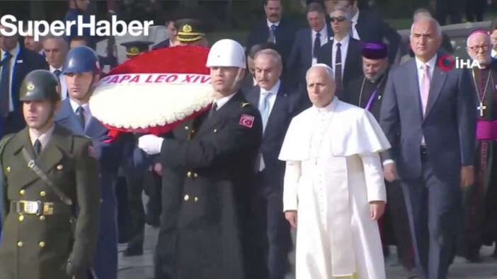 Papa 14. Leo Ankara’da! İlk durak Anıtkabir oldu...