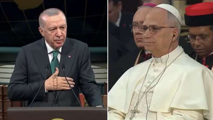 Erdoğan ve Papa 14. Leo’dan Ankara’da tarihi buluşma: Filistin, barış ve merhamet mesajı! "Filistin'de iki devletli çözüm hayata geçmelidir!"