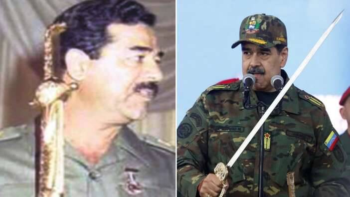Maduro'nun sonu Saddam gibi mi olacak? Maduro Trump’a kılıç çekti! Bolivar’ın 200 yıllık kılıcıyla verilen mesaj dünyanın gündeminde