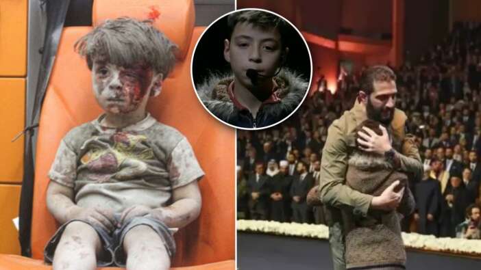 Ambulanstaki o çocuk büyüdü... Esad zulmünün sembolu Ümran Bebek 13 yaşında sahneye çıktı! Devrimin yıldönümünde duygu dolu anlar
